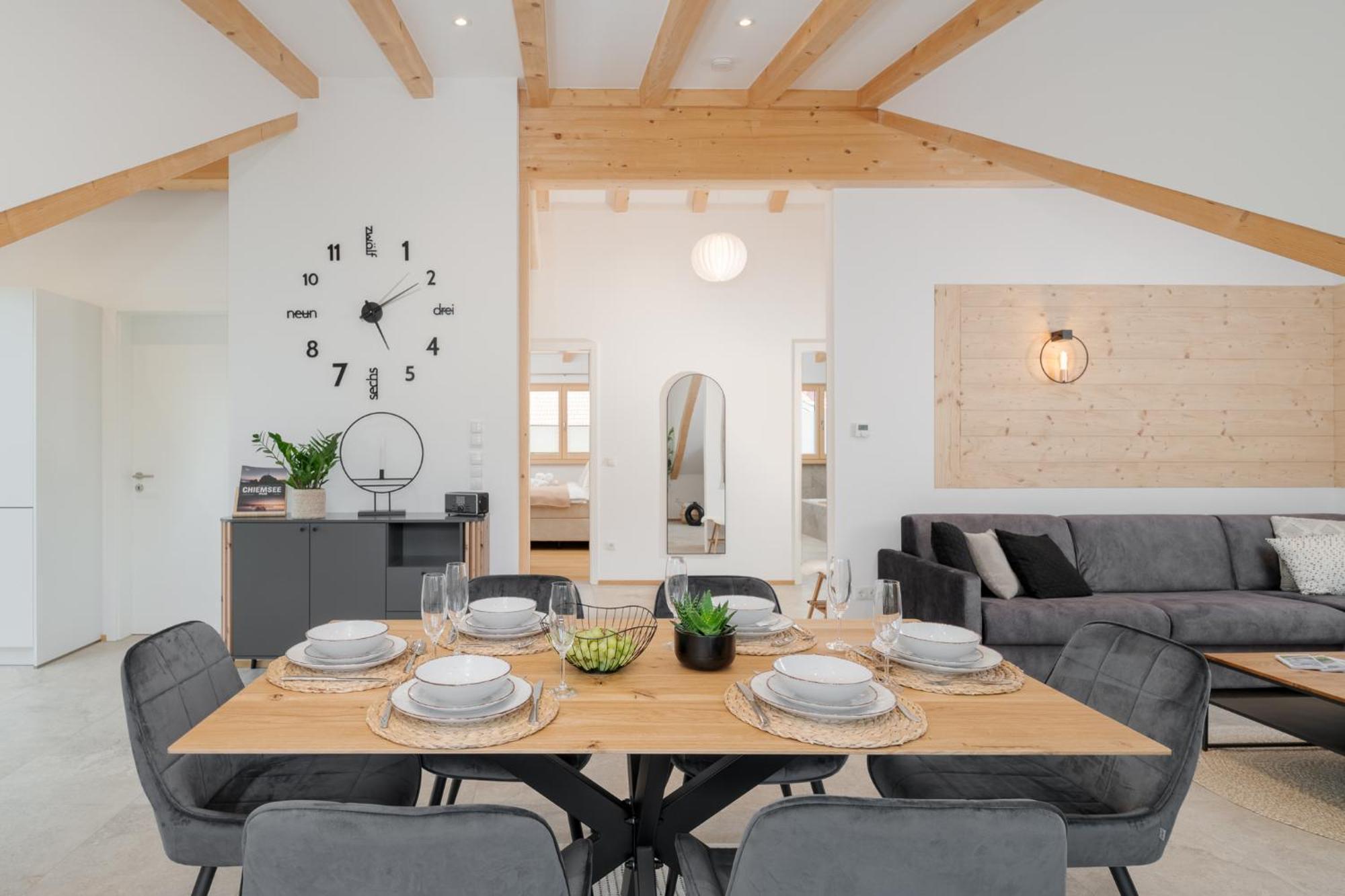 Fenjoy: Ferienapartment Mit Bergblick / Balkon / Bbq Bernau am Chiemsee Exteriér fotografie