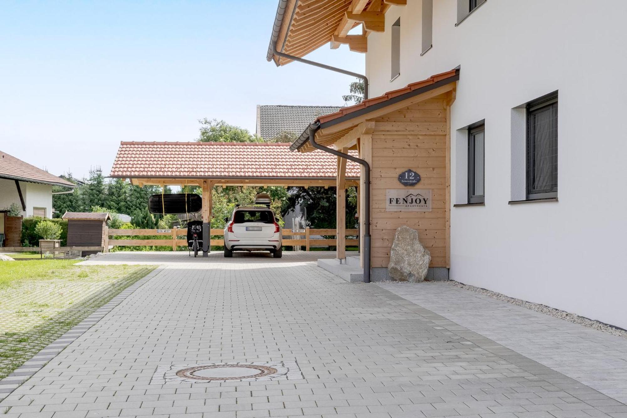 Fenjoy: Ferienapartment Mit Bergblick / Balkon / Bbq Bernau am Chiemsee Exteriér fotografie
