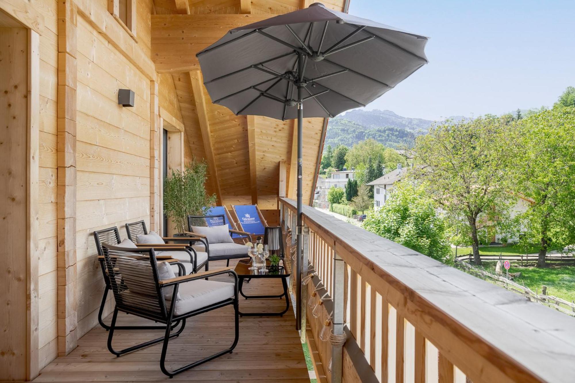 Fenjoy: Ferienapartment Mit Bergblick / Balkon / Bbq Bernau am Chiemsee Exteriér fotografie